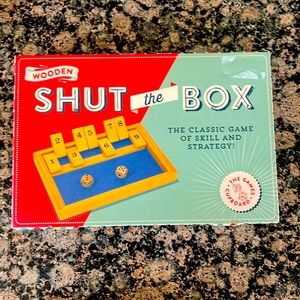 5/$20** Shut The Box Wooden Game NWT